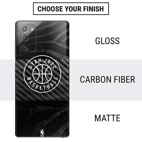 NBA Utah Jazz Black Animal Print Galaxy Note20 5G Skin
